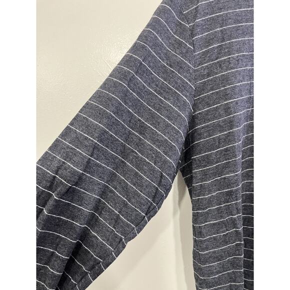 Marine Layer Athleisure Coastal Henley Shirt Striped XL Preppy Laidback Normcore - Picture 2 of 16